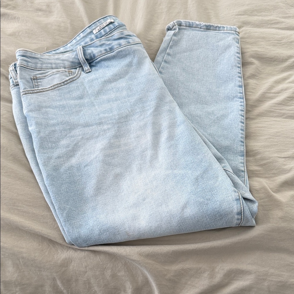 Ava Viv Light Blue Women’s Jeans Plus Size 24